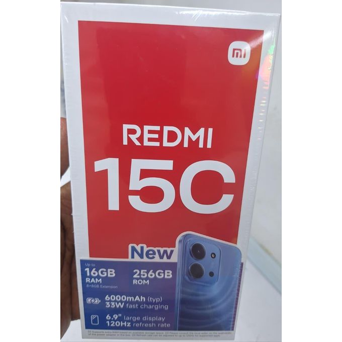 Redmi 15C - 6.9" Display - 256GB ROM - Up to 16GB RAM (8+8GB Extension) - 50MP AI Dual Camera - 6000mAh