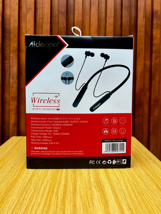 Aldeepo AD-BS02 Magnetic Wireless Sports Neckband