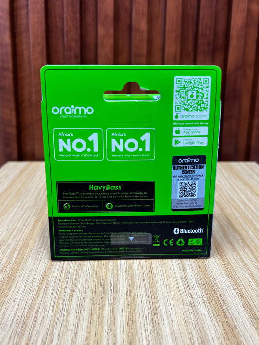 oraimo SpaceBuds Lite Sound360 Anti-Lost True Wireless Earbuds