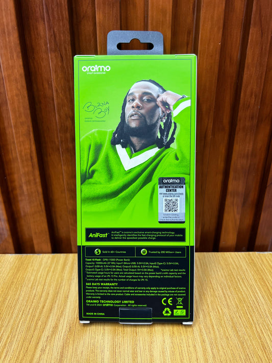 oraimo Toast 15W 10000mAh Power Bank