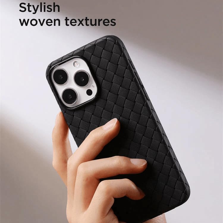 Joyroom JR-BP005 Magnetic protection Case Designed With Braided Design And Dirt Resistant Without Discoloration Fits Iphone14 Pro - Black