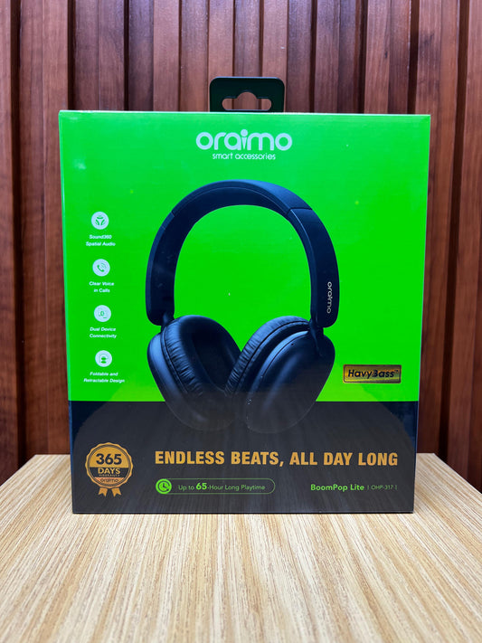 oraimo BoomPop Lite ENC Over-Ear Wireless Headphones
