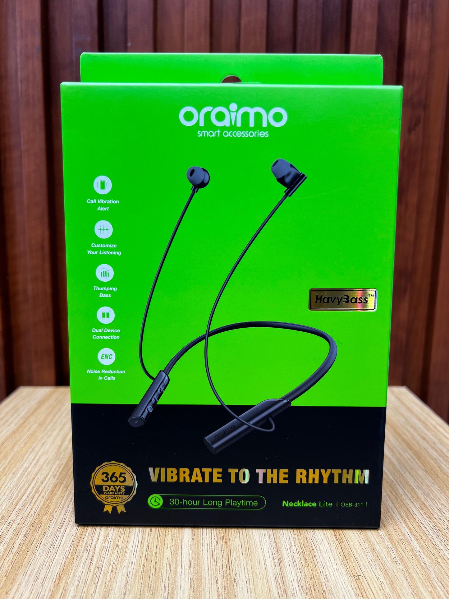 oraimo Necklace Lite Call Vibration Wireless Headphones