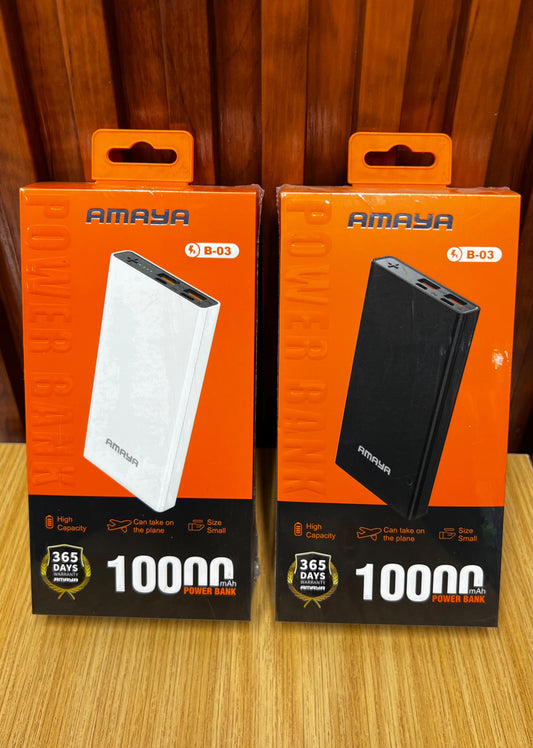 Amaya B-03 power bank 10000mAh fast charging - Blue
