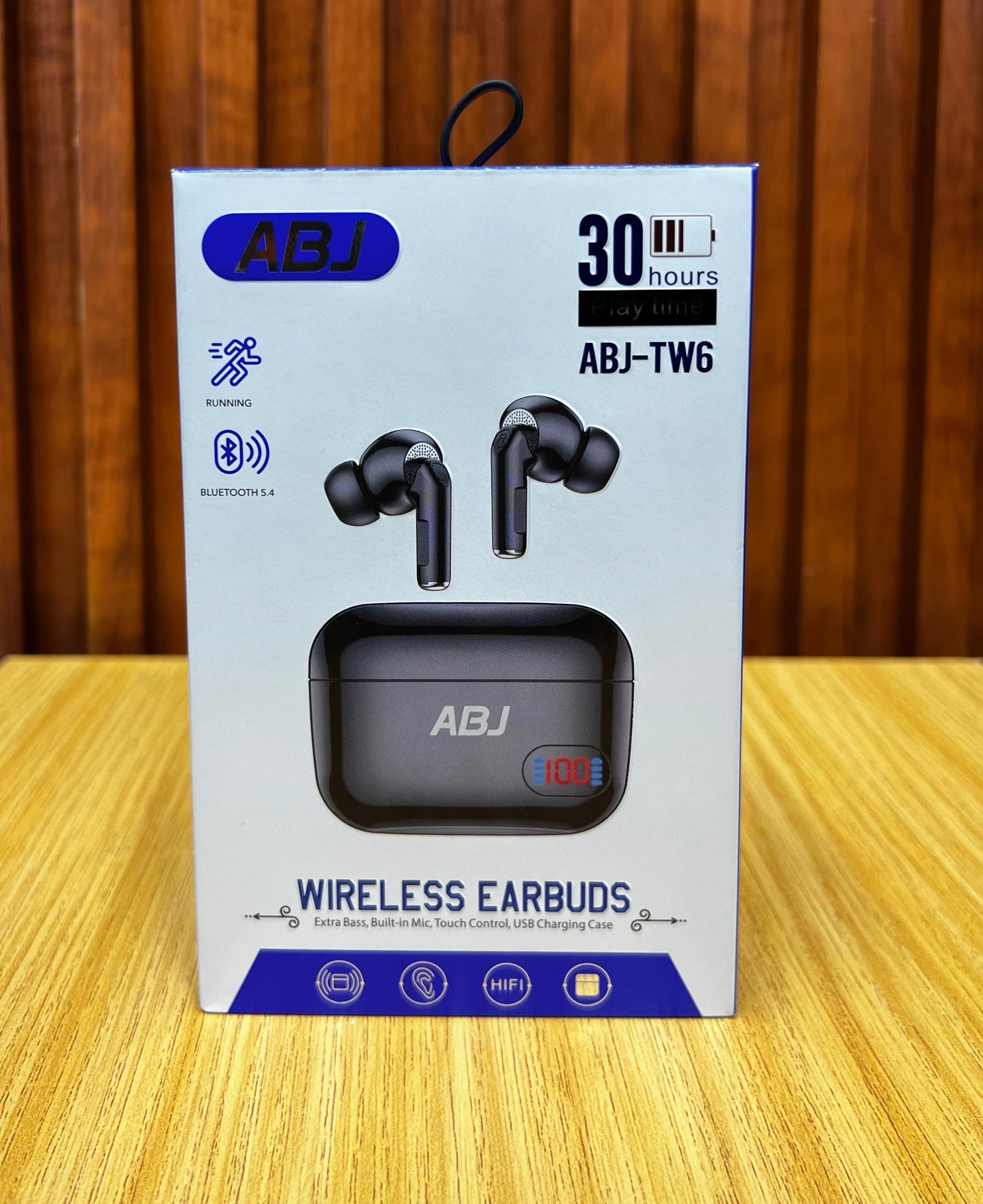 ABJ TW6 Wireless Earbuds (White)
