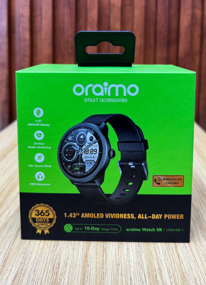 oraimo Watch 5R 1.43'' Amoled IP68 Smart Watch