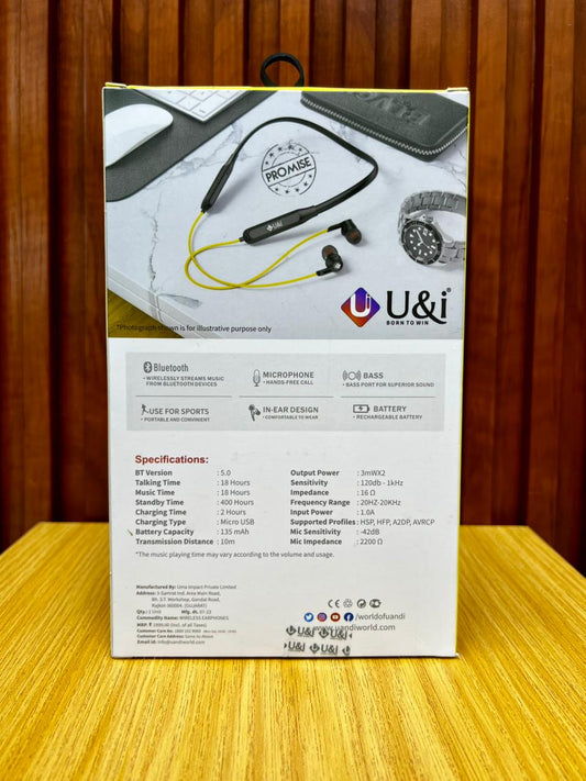 U&i UINB-8343 Wireless Neckband