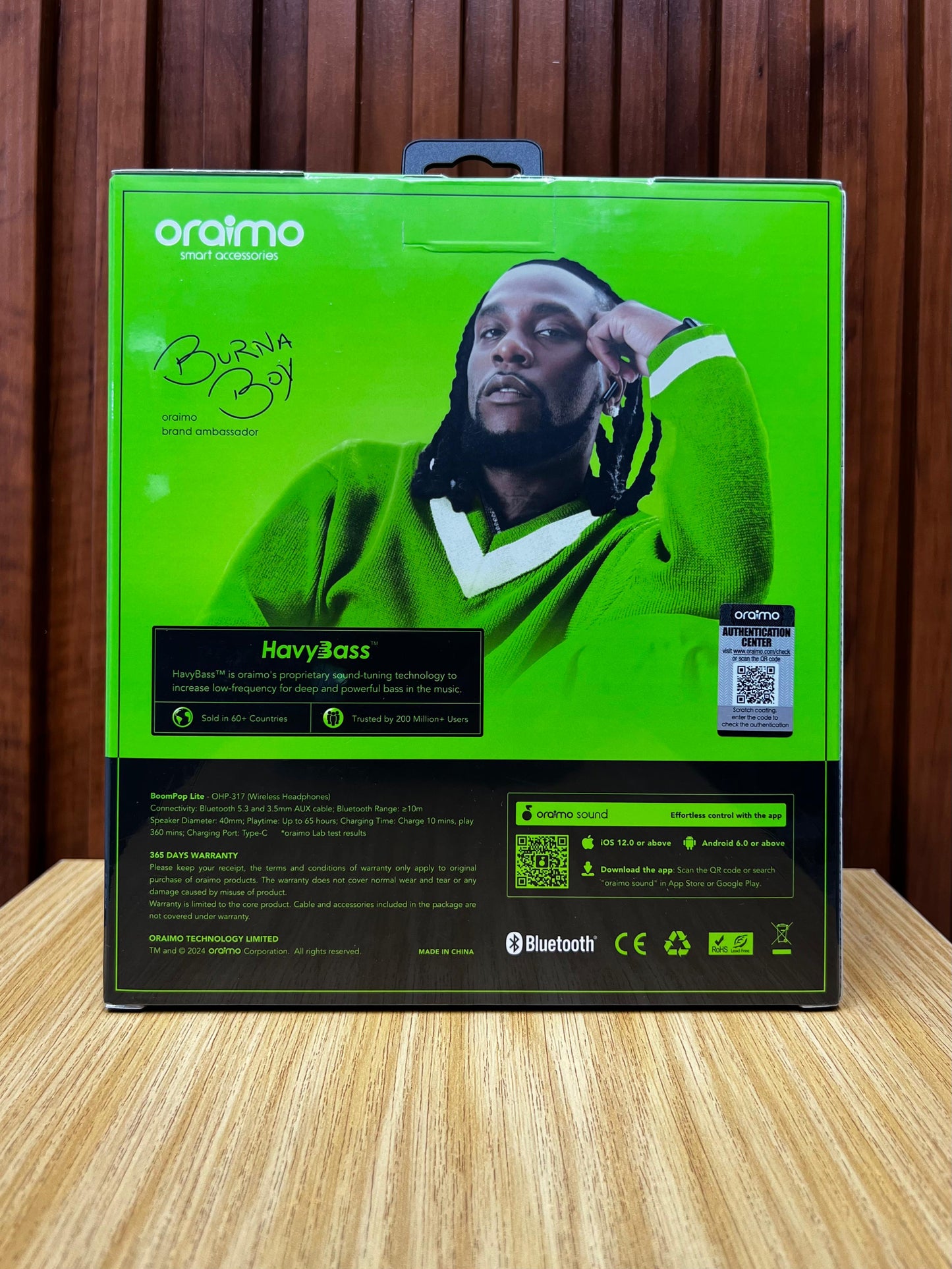 oraimo BoomPop Lite ENC Over-Ear Wireless Headphones