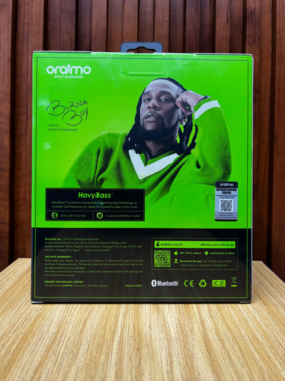 oraimo BoomPop Lite ENC Over-Ear Wireless Headphones