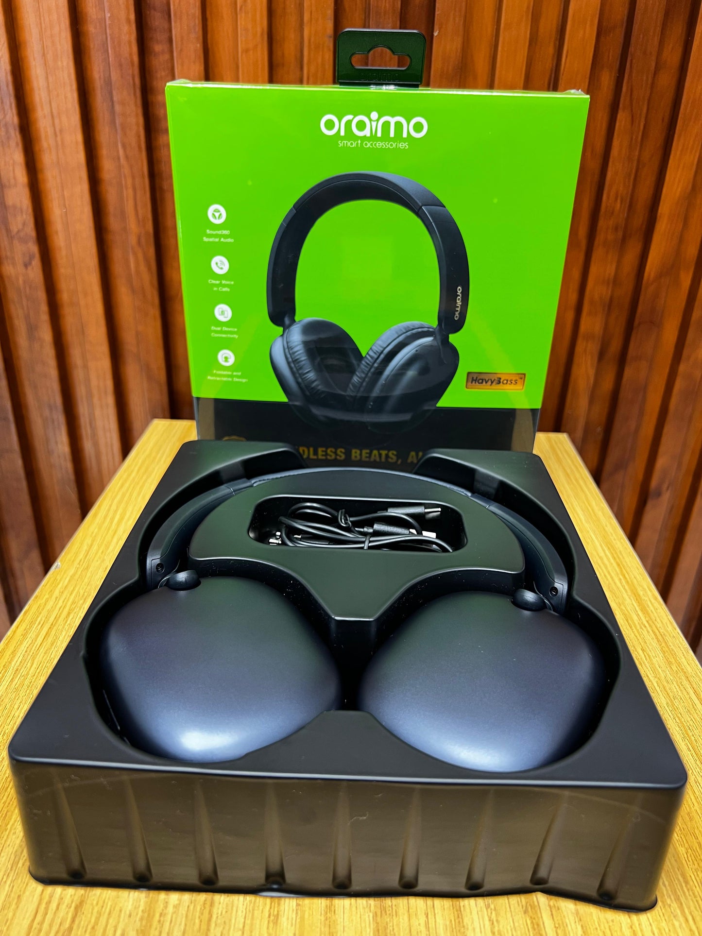 oraimo BoomPop Lite ENC Over-Ear Wireless Headphones