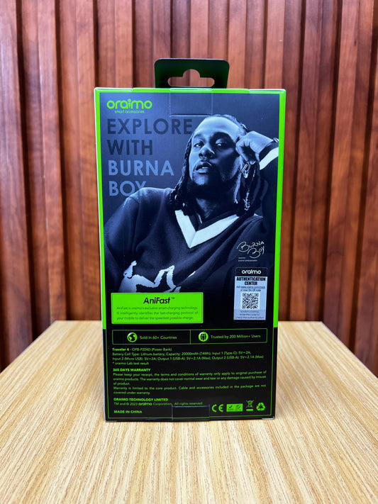 oraimo Traveler 15W 20000mAh  Power Bank