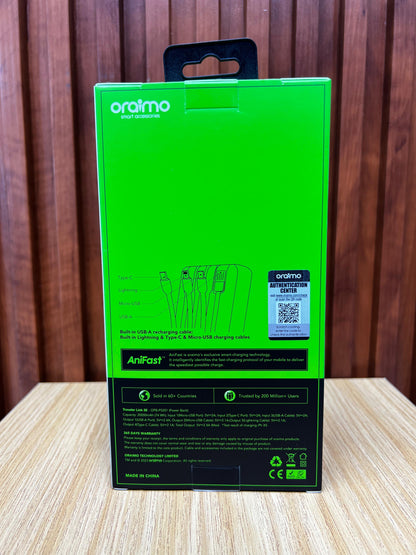 oraimo Traveler Link 20 20000mAh 12W Power Bank