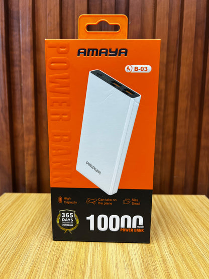 Amaya B-03 power bank 10000mAh fast charging - Blue