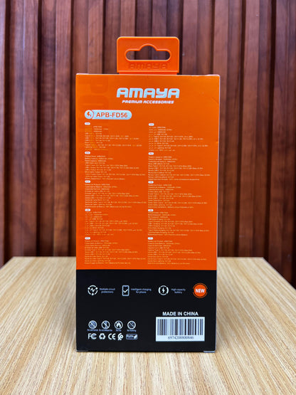 Amaya 10000mAh 22.5W Power Bank, APB-FD56, black