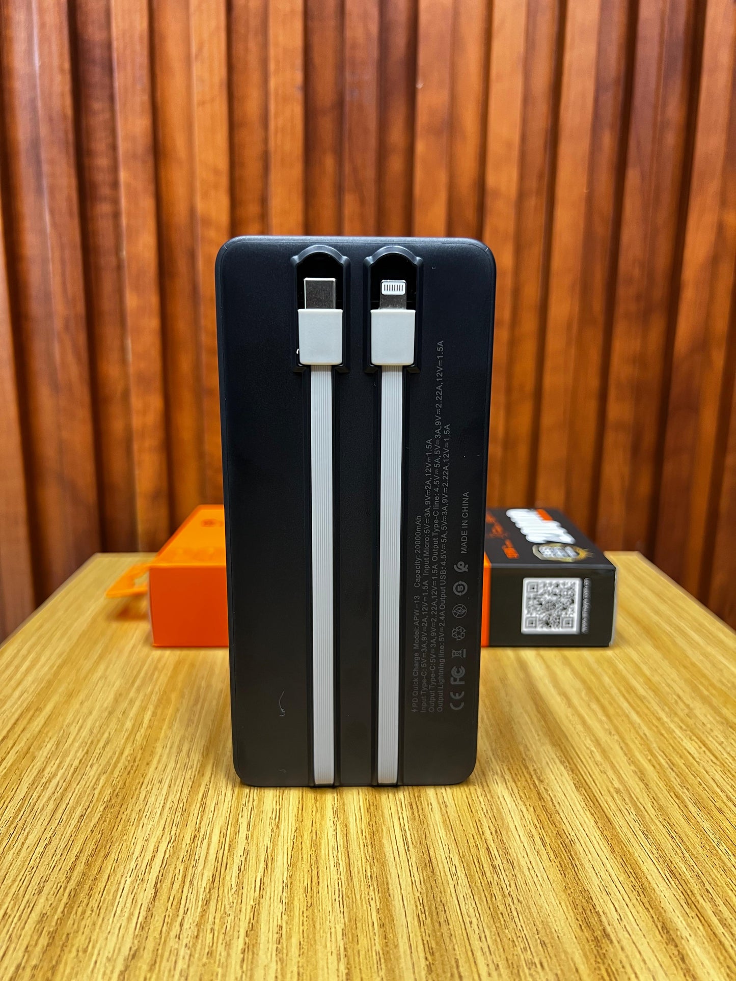 Amaya APW-13 Power Bank 20000mAh 22.5W Super Fast Charging with 2 Lines, Black