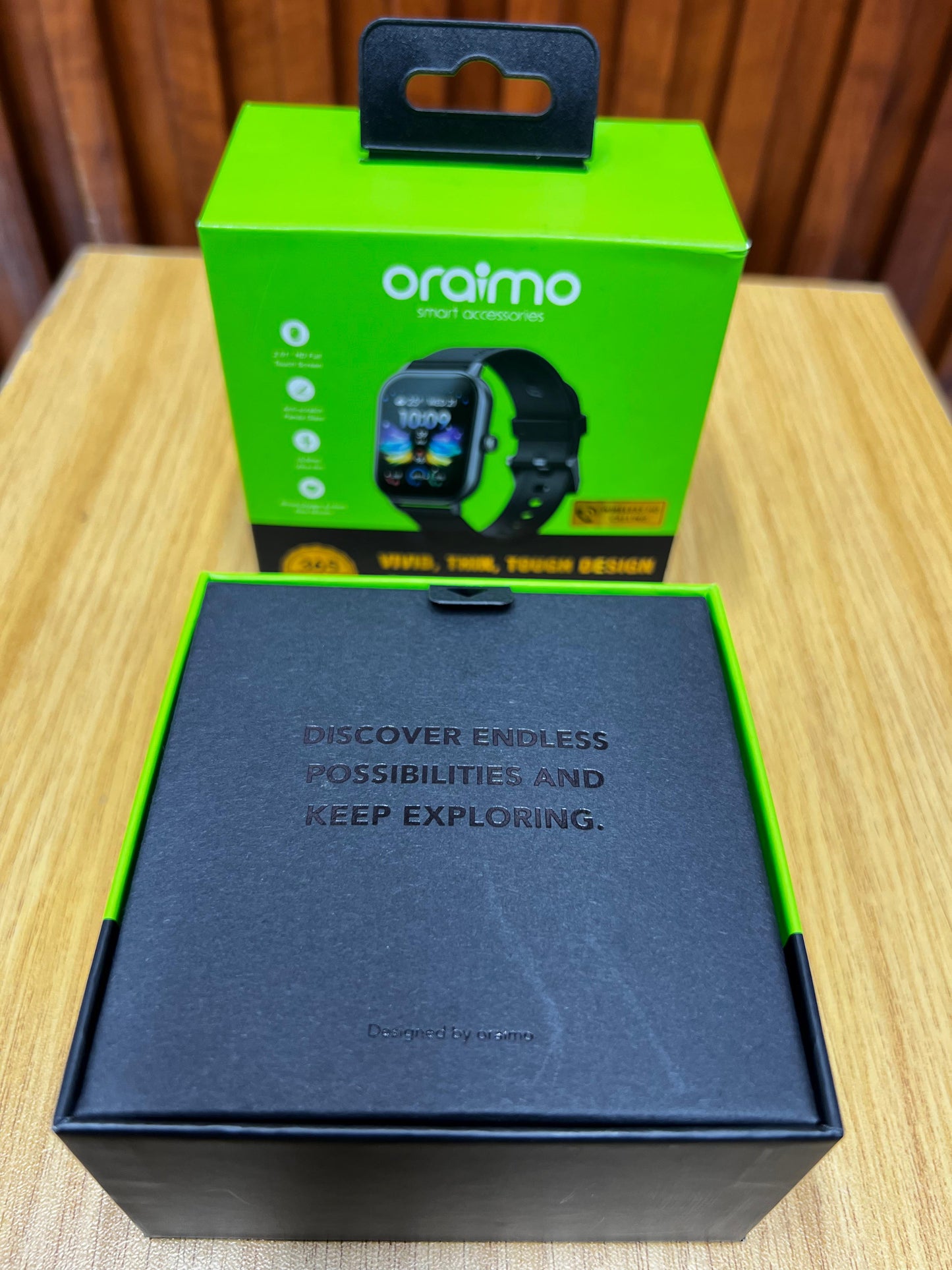 oraimo Watch 5 2.01" HD Panda Glass 1ATM Smart Watch