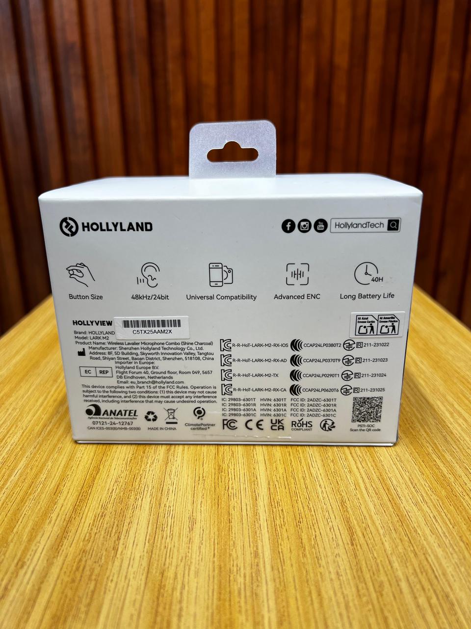 Hollyland Wireless Lavalier Microphone For IPhone/Android/Camera/PC/Laptop With Lightning/USB-C/Plug, 48KHz 24Bit, 1000ft Range, Noise Cancellation, 30H Battery For Video Recording, Streaming