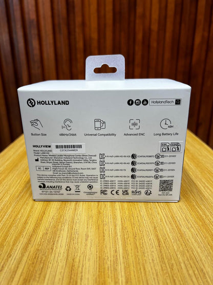 Hollyland Wireless Lavalier Microphone For IPhone/Android/Camera/PC/Laptop With Lightning/USB-C/Plug, 48KHz 24Bit, 1000ft Range, Noise Cancellation, 30H Battery For Video Recording, Streaming