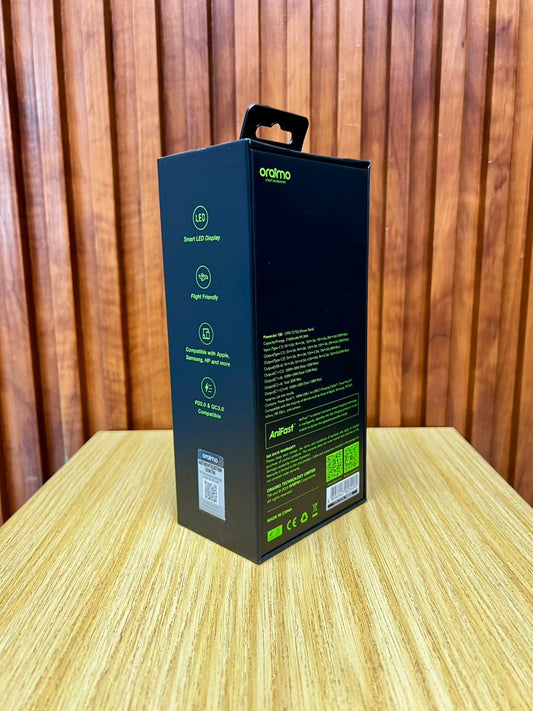 Oraimo PowerJet 130 27600mAh 130W Power Bank ype-C Fast Charging, Power Laptop & Phone at Once, Recharge Powerbank to 100% in 1.5hrs