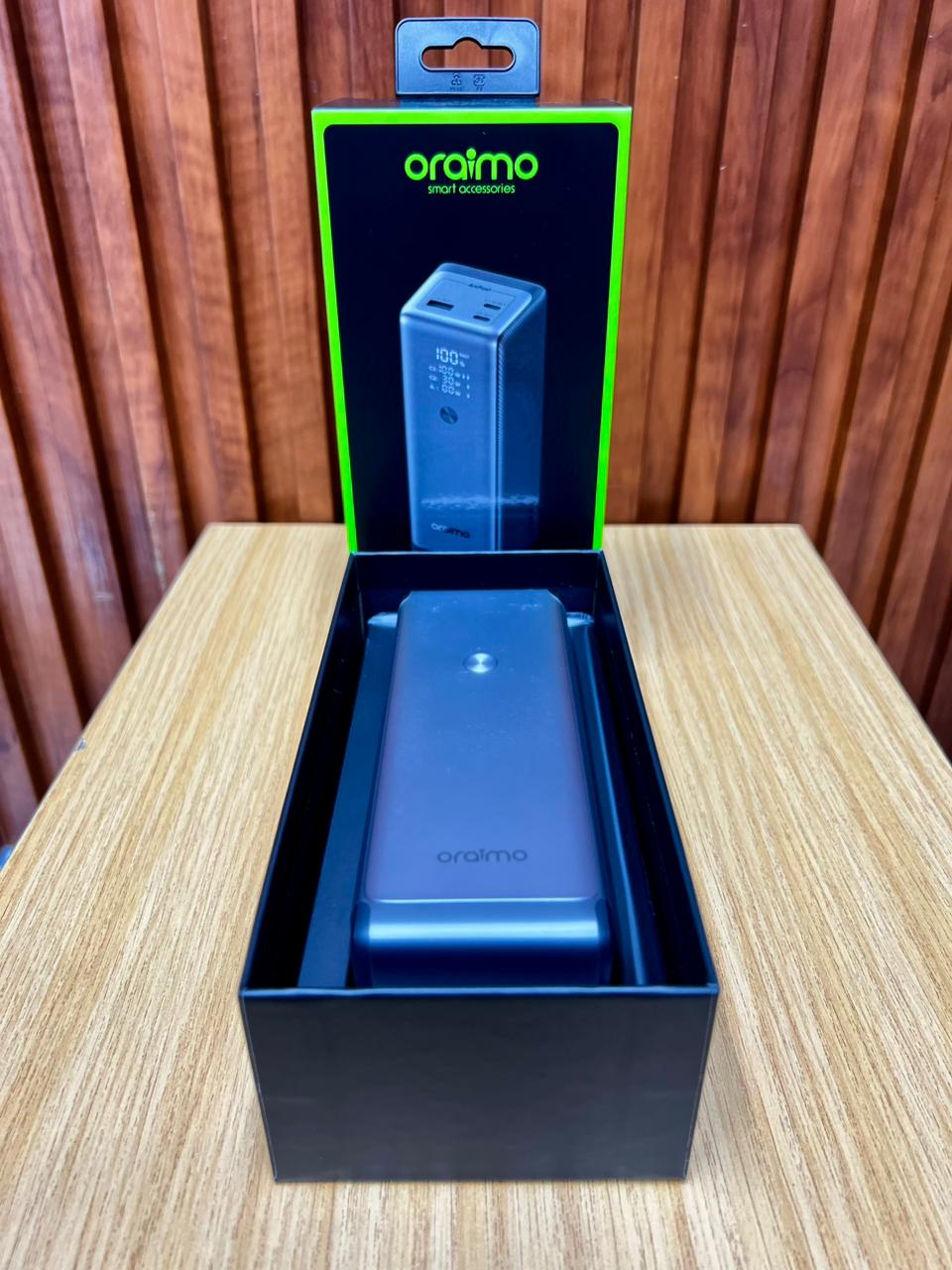 Oraimo PowerJet 130 27600mAh 130W Power Bank ype-C Fast Charging, Power Laptop & Phone at Once, Recharge Powerbank to 100% in 1.5hrs