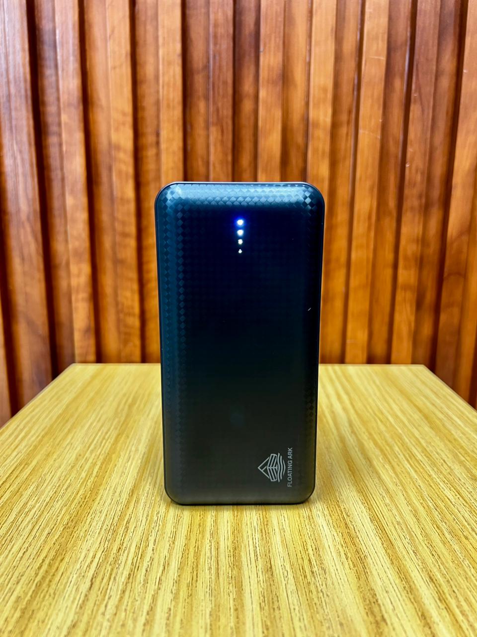 FLOATING ARK 20,000mAh power bank with 4 built in cables and retractable phone holder