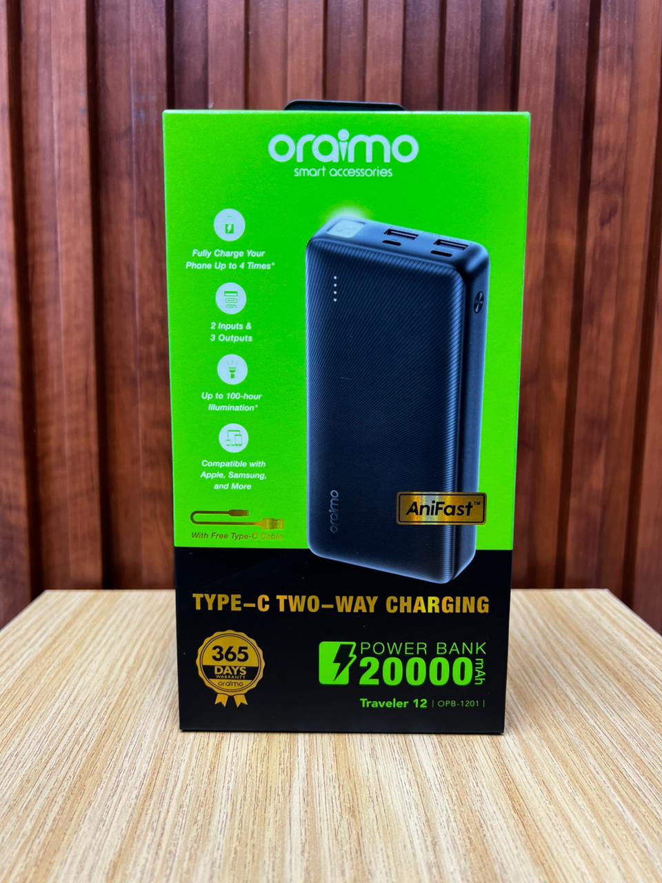Oraimo Traveler 12 20000mAh 12W Power Bank