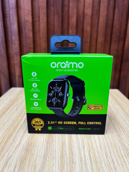 oraimo Watch 5 Lite 2.01" HD IP68 Smart Watch