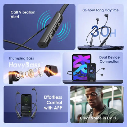 oraimo Necklace Lite Call Vibration Wireless Headphones